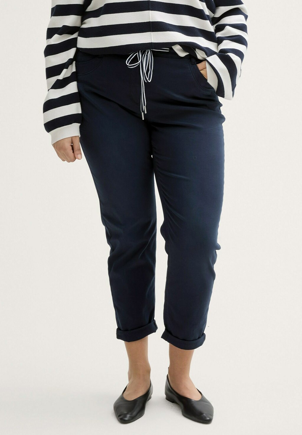 

Брюки CROPPED TOM TAILOR, темно-синий