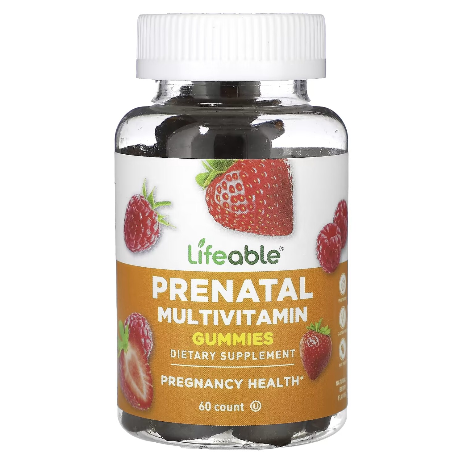 

Мультивитамины пренатальные Lifeable Natural Berry, 60 жевательных таблеток