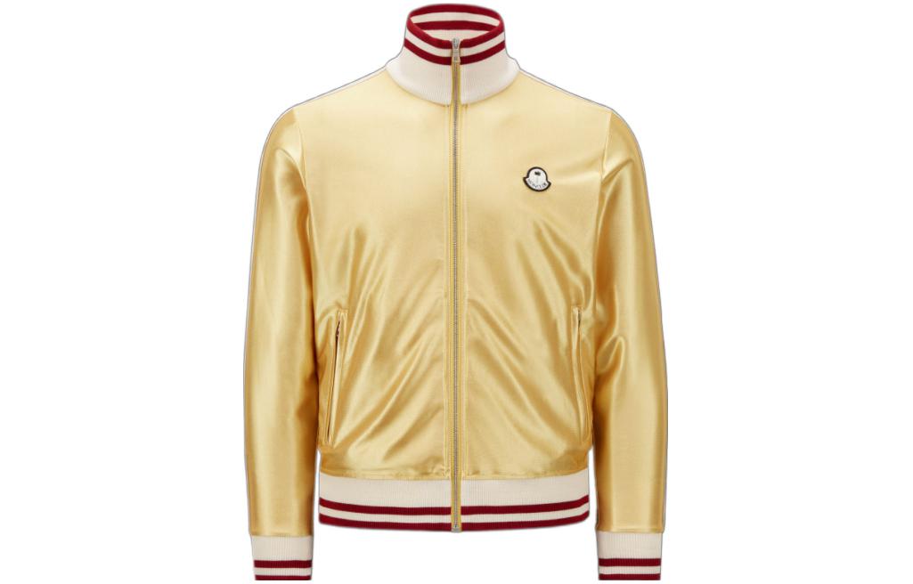 

Куртка Moncler X Palm Angels Shiny Zip Up Sweatshirt MONCLER GENIUS, желтый