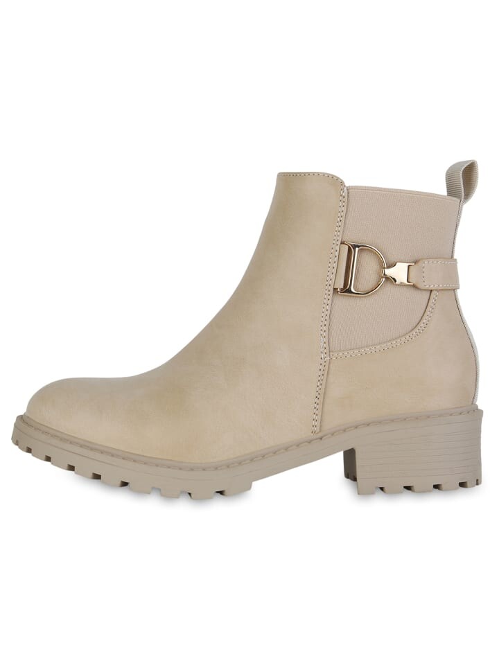 Ботильоны VAN HILL Klassische Stiefeletten Estelle, бежевый — фото 2
