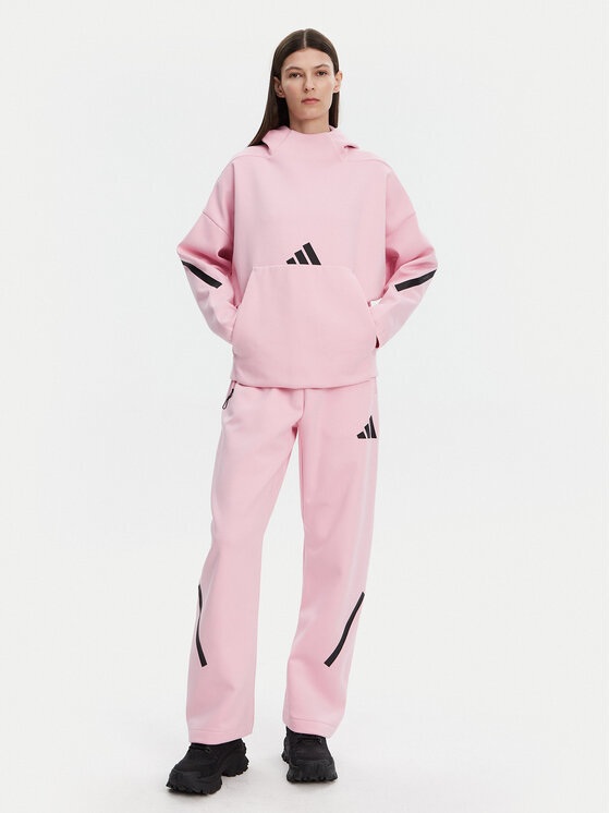 Свободный крой толстовка Z.N.E. JD5992 Adidas, розовый — фото 2