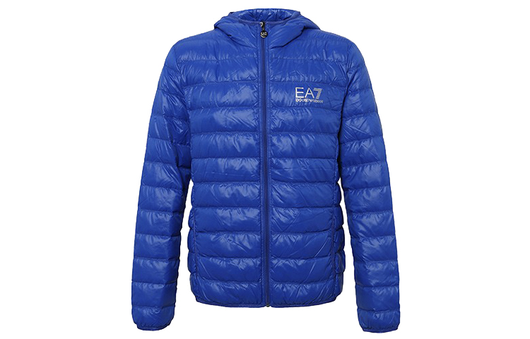 

EMPORIO ARMANI Зимняя мужская куртка-пуховик EA7, синяя, Синий, EMPORIO ARMANI Зимняя мужская куртка-пуховик EA7, синяя