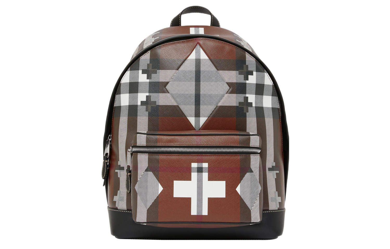 

Burberry Геометрический рюкзак в клетку brown