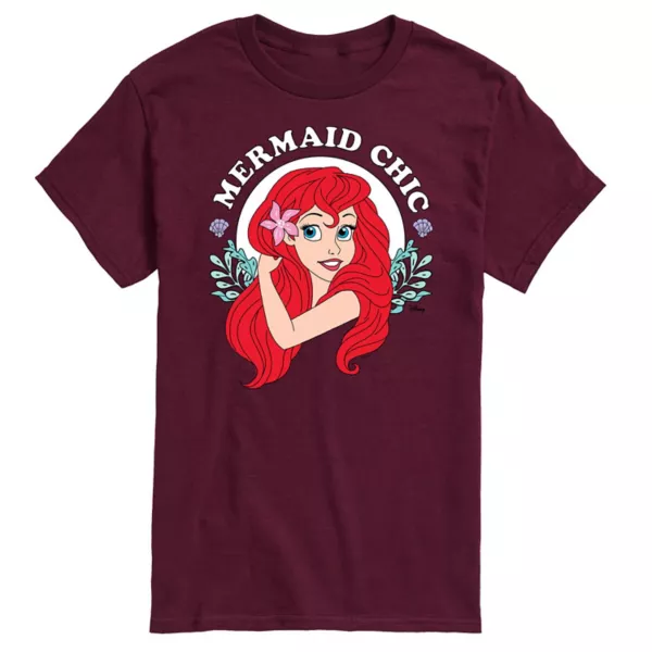 

Футболка мужская "Русалочий шик" The Little Mermaid Disney, красный