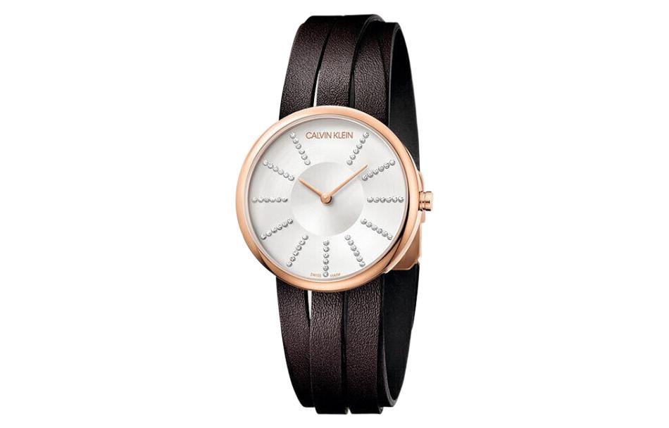 

Calvin Klein Часы Romanian Shoes Collection Wrist Watch Quartz Movement Artificial Leather Strap White Dial Women's Watch, K2R2STGX