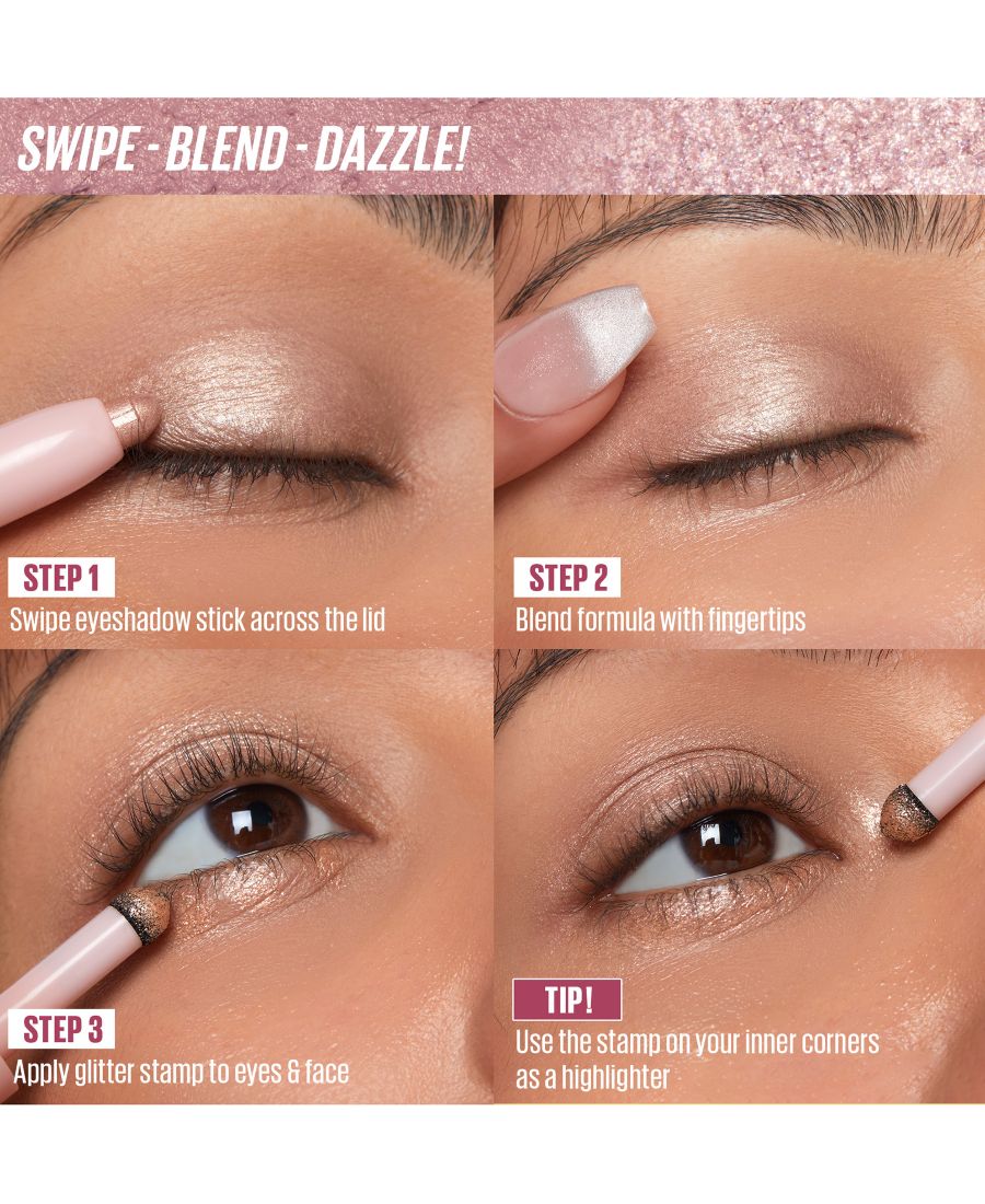 Двусторонний карандаш для теней Wink Dazzle Kaja, цвет mauve mirage — фото 2