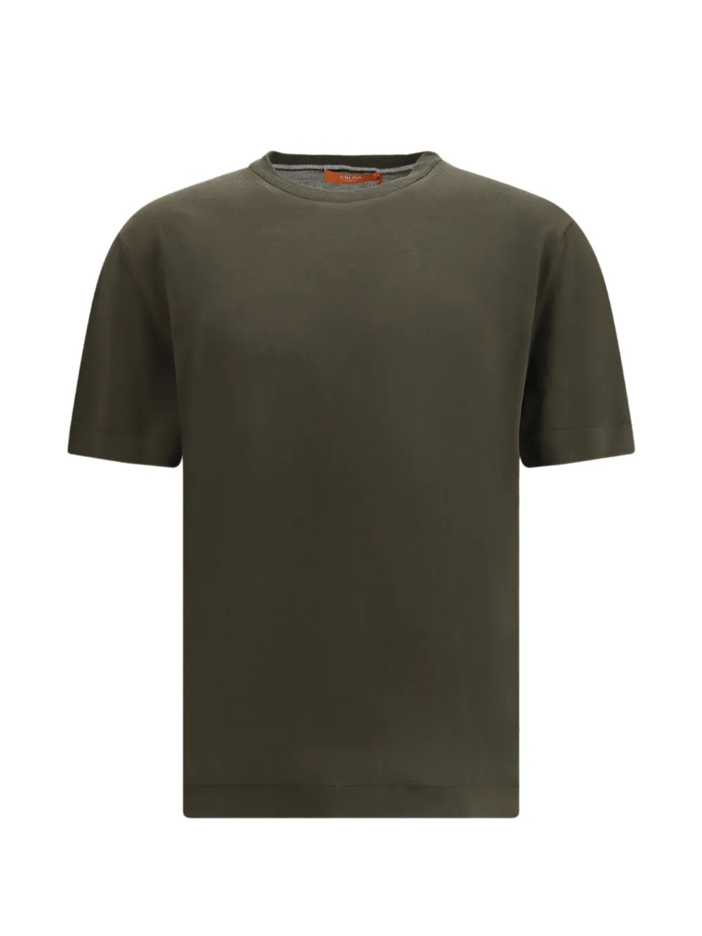 

Вязаная футболка прямого кроя Cruna, зеленый