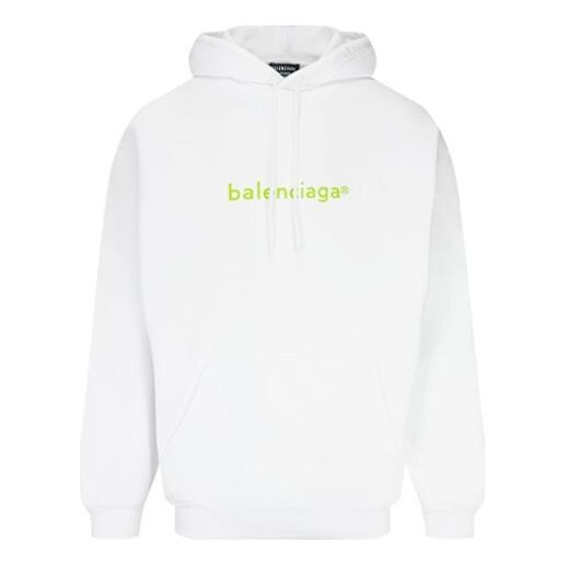 

Толстовка new copyright medium fit hoodie 'white' Balenciaga, белый