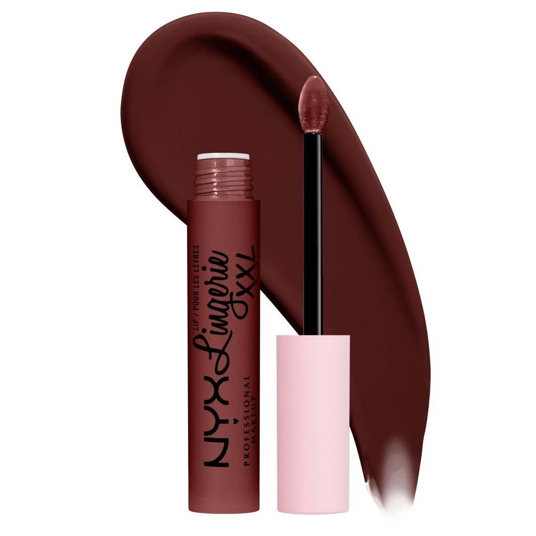 Помада для губ lip lingerie xxl Nyx Professional Makeup, 9 - deep mesh, объем 4 мл — фото 4