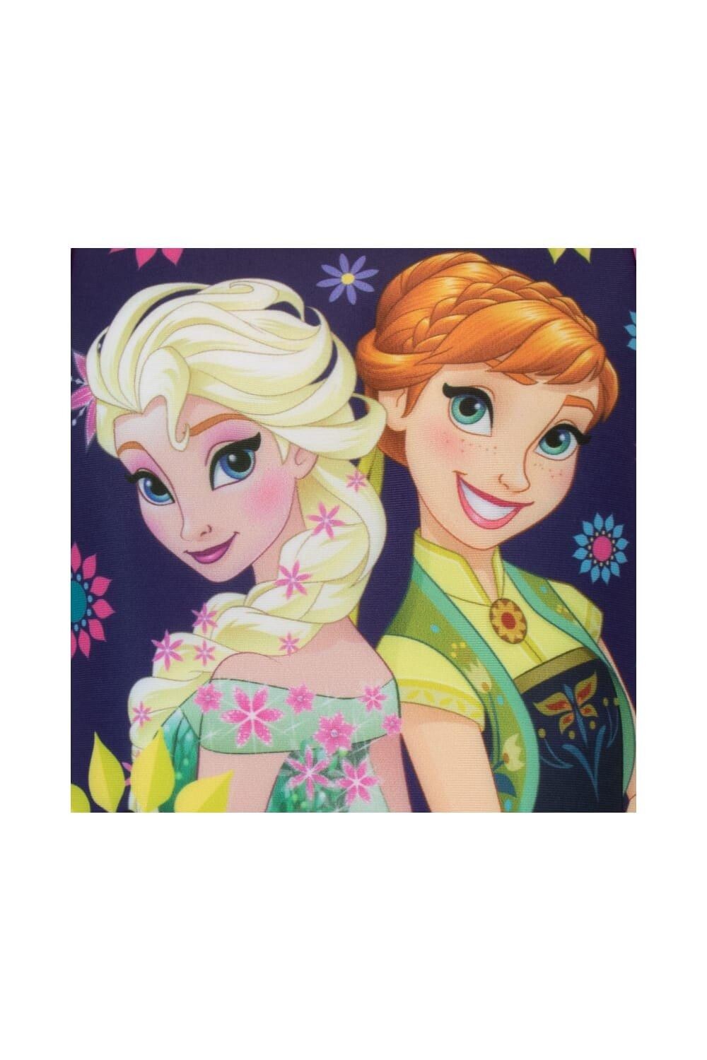 Купальник из тюля с цветочным принтом Frozen Disney, синий — фото 3