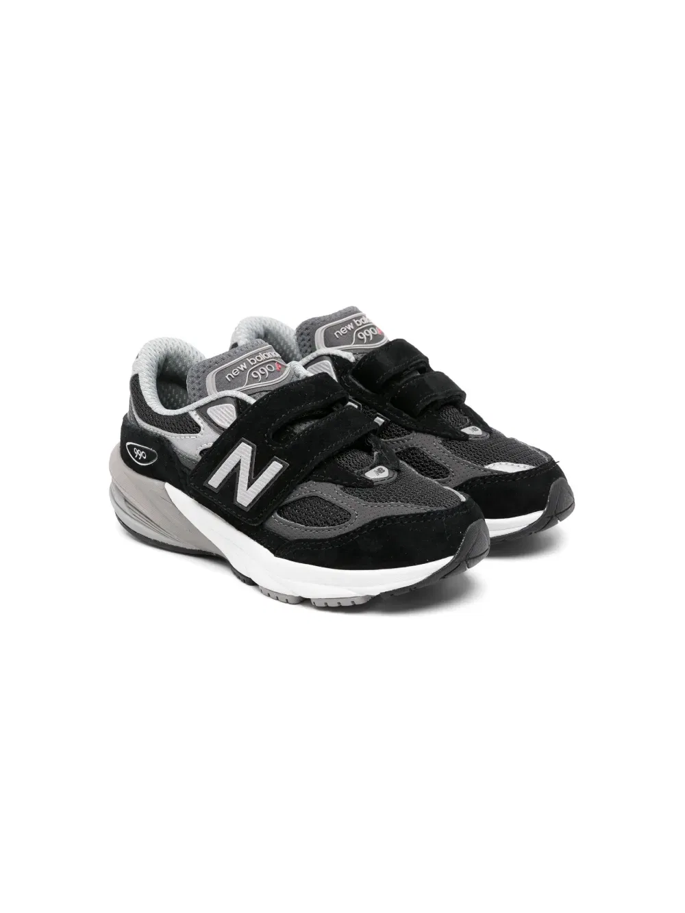 Кроссовки 990V6 на липучках New Balance Kids, черный