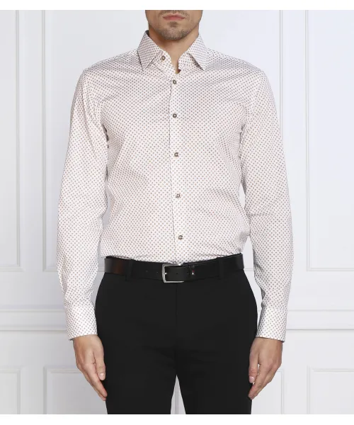 

Рубашка h-hank-kent-c1-214 Slim fit Boss, белый