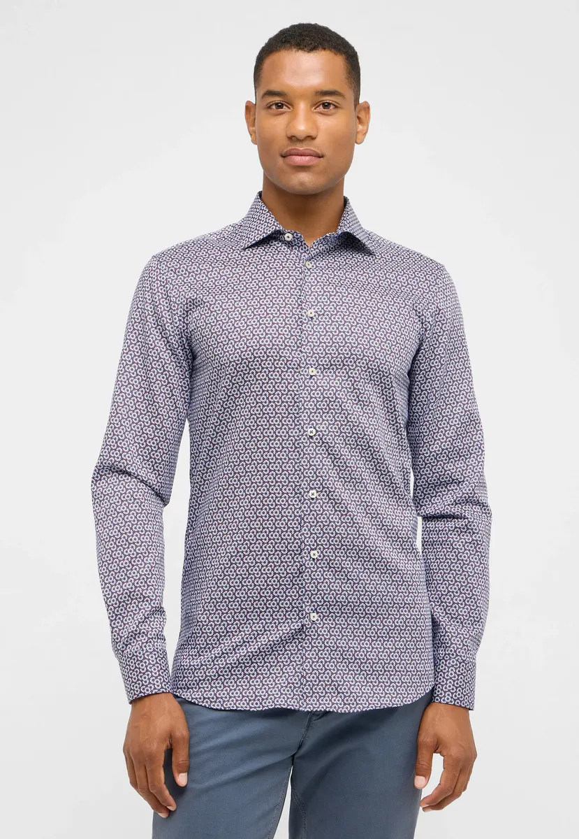 

Рубашка Eterna с длинными рукавами "SLIM FIT", красный