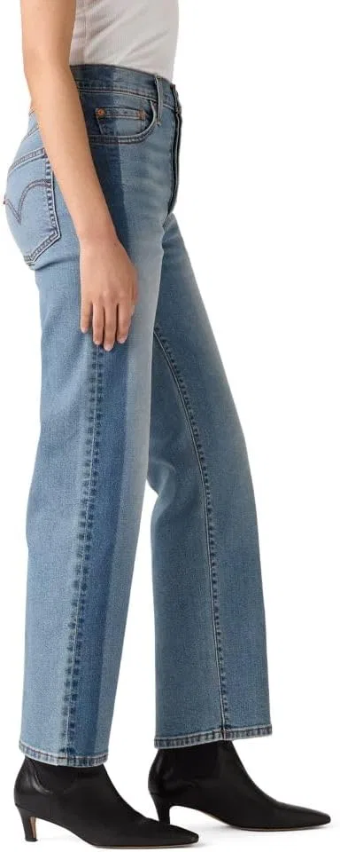Levi's Women's Ribcage прямые укороченные джинсы, Card Game (Stretch) — фото 3