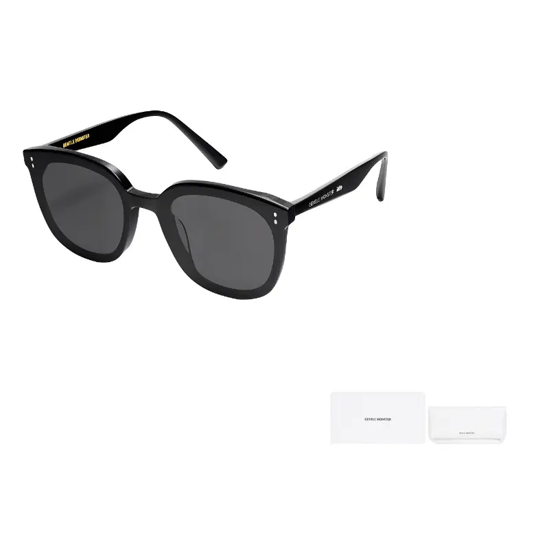 

GENTLE MONSTER Розовые солнцезащитные очки 01 малого размера, Black
