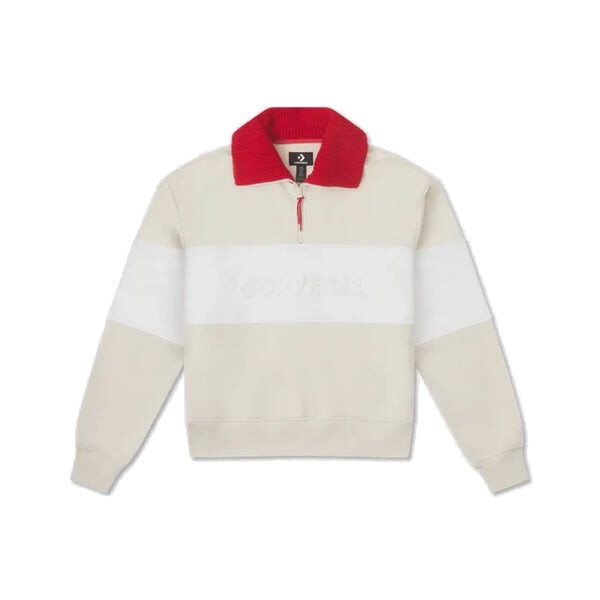 

Свитер yotd half-zip crew sweater 'beige' Converse, бежевый