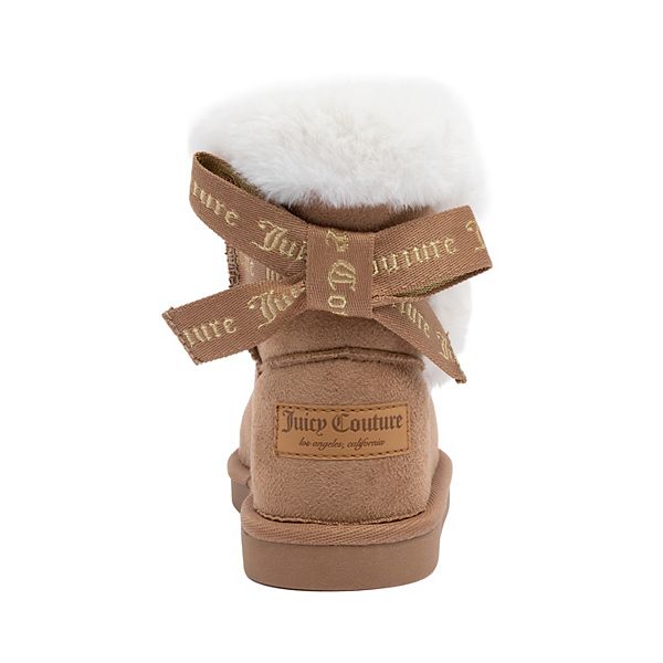 Детские зимние сапоги King Todd с искусственным мехом Juicy Couture Kids, Natural — фото 3