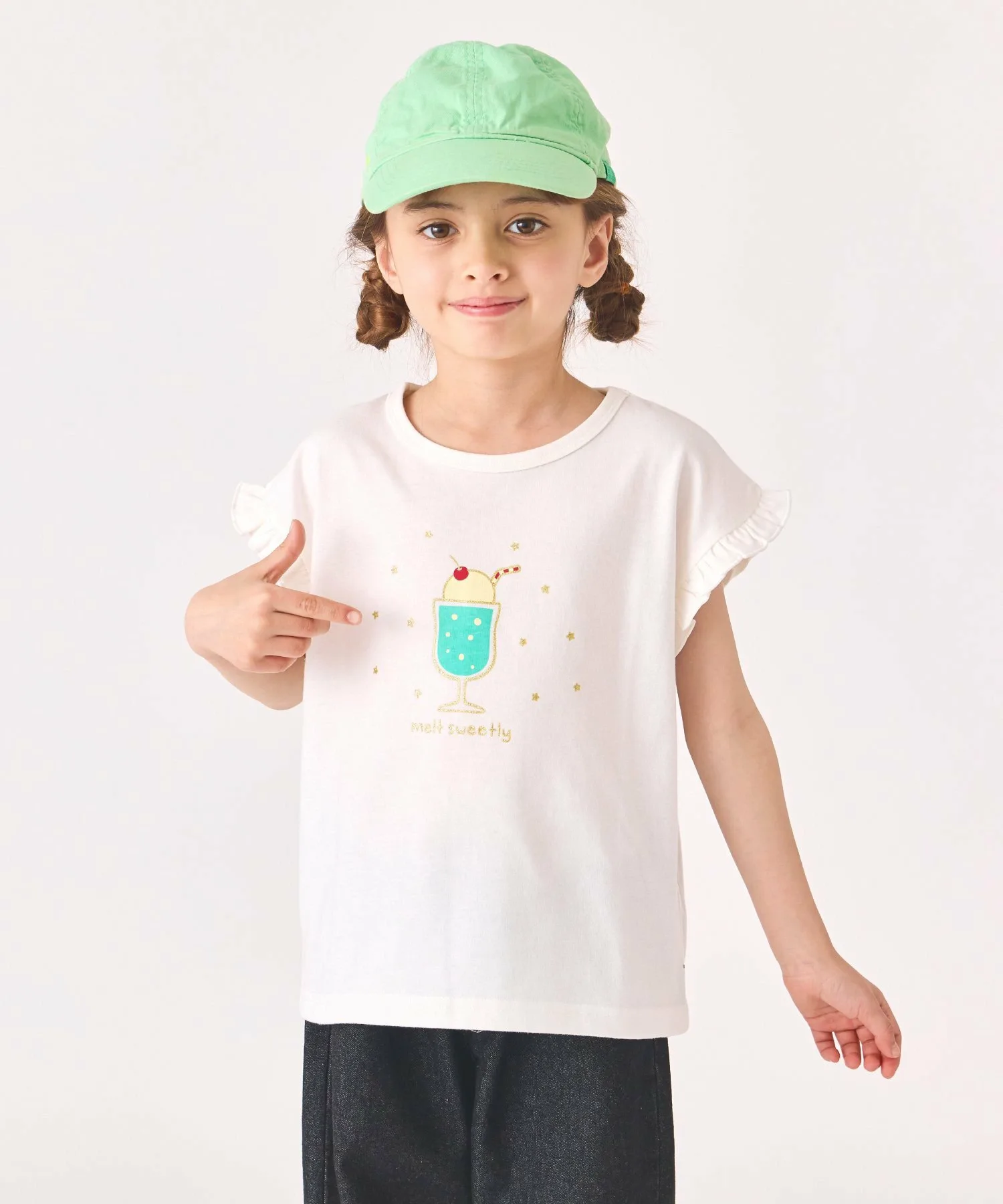Футболка с коротким рукавом и принтом Ever Closet, off white
