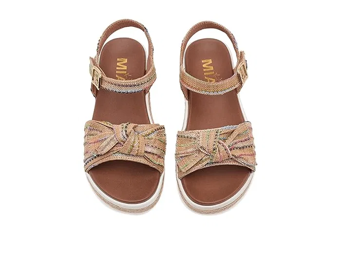 Сандалии с бантом Sitkha Mia Kids, Natural Multi — фото 3