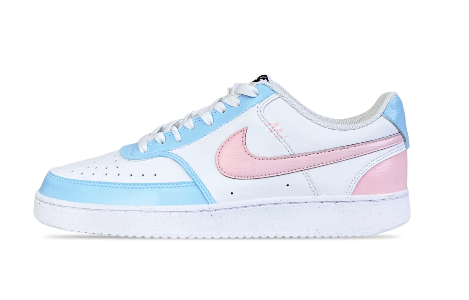

Кроссовки Nike Court Vision 1 Skateboarding Shoes Men Low-top Pink/Blue, белый