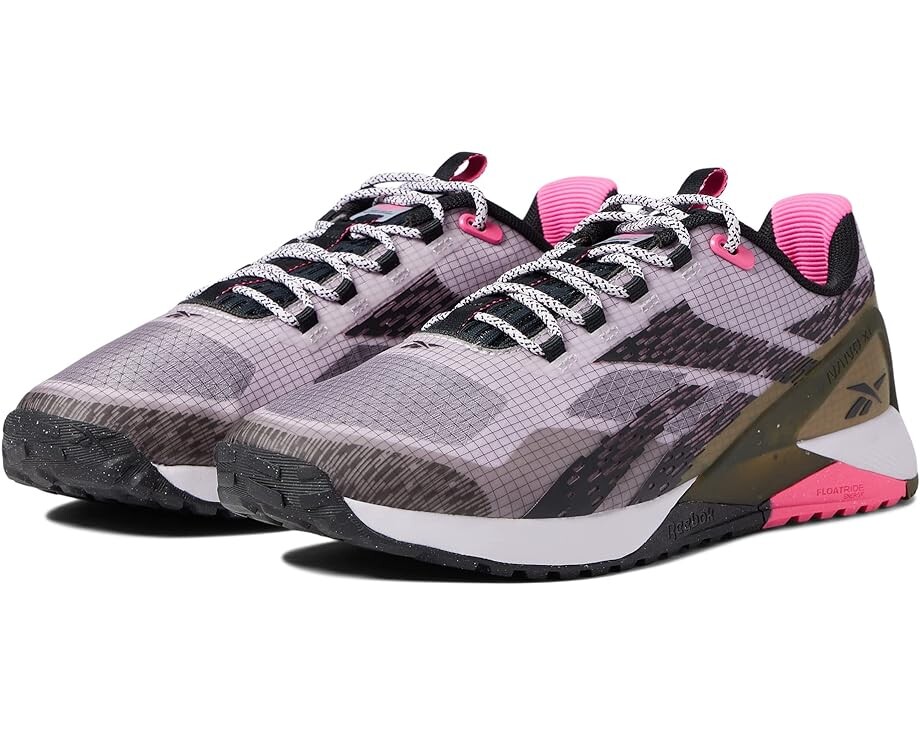 

Кроссовки Reebok Nano X1 TR Adventure, цвет Quartz Glow/Black/Atomic Pink