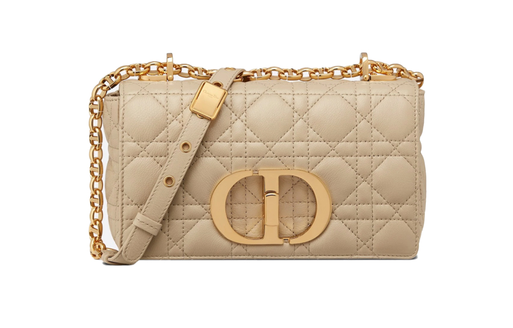 

DIOR Мягкая Кожаная Тележка Кожаная Переносная Сумка Через Плечо Женская Бежевая
