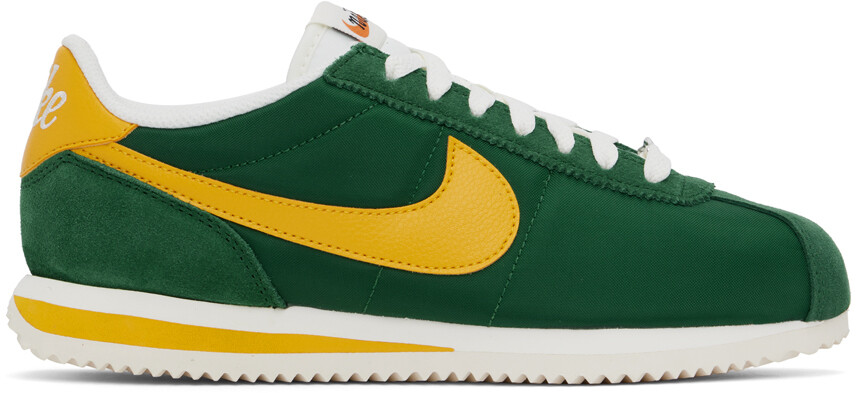 

Зеленые и желтые кроссовки Cortez Nike