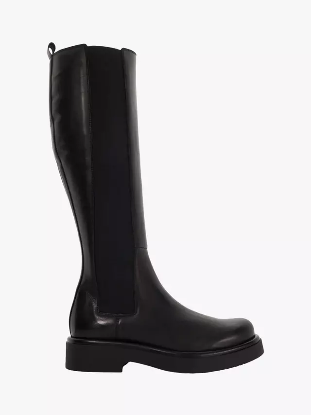 

Ботинки Dune Temmie Leather High Leg Chelsea, черный