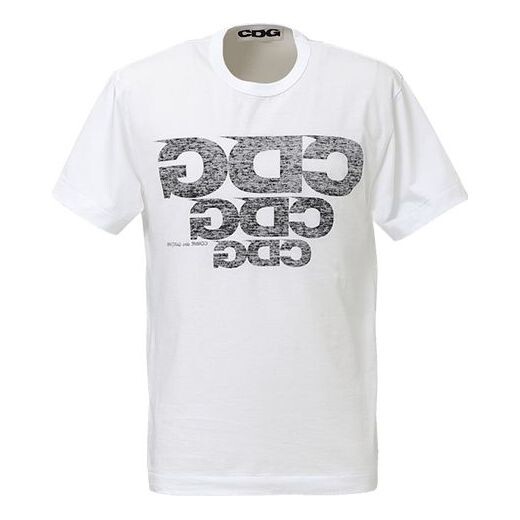 

Футболка cdg 3logo large short sleeve 'white' Comme Des Garcons, белый
