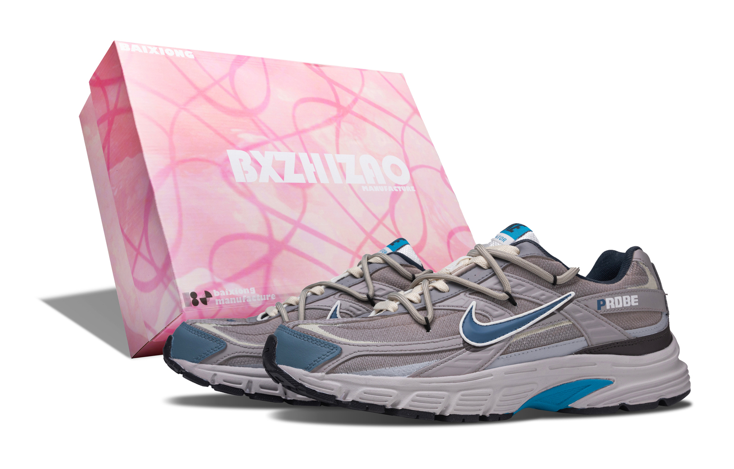 

Инициатор амортизация, износостойкие низкие кроссовки для мужчин Nike, синий/коричневый