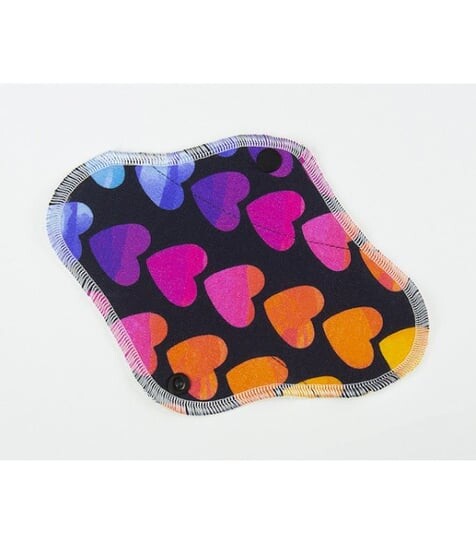 

Многоразовая гигиеническая прокладка, Colorful Hearts, бамбук/хлопок, Wild Nature