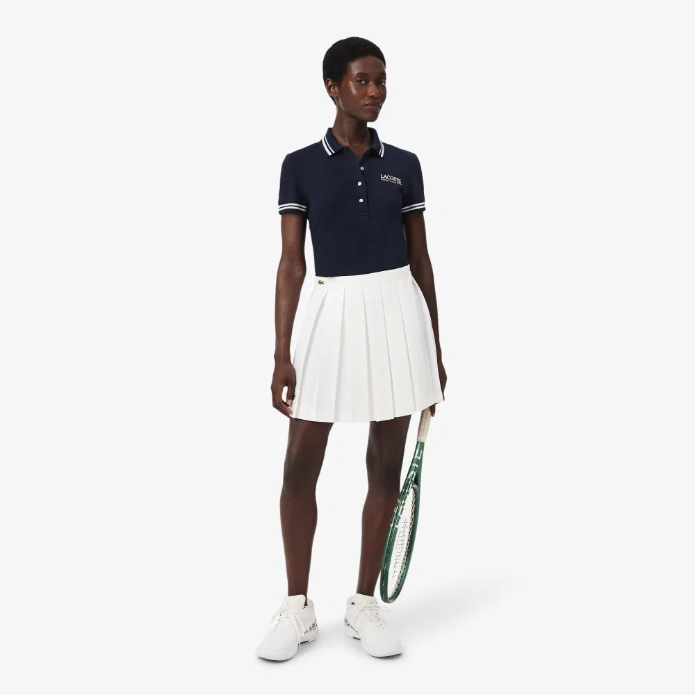 Футболка-поло Lacoste Roland Garros, тёмно-синяя — фото 4