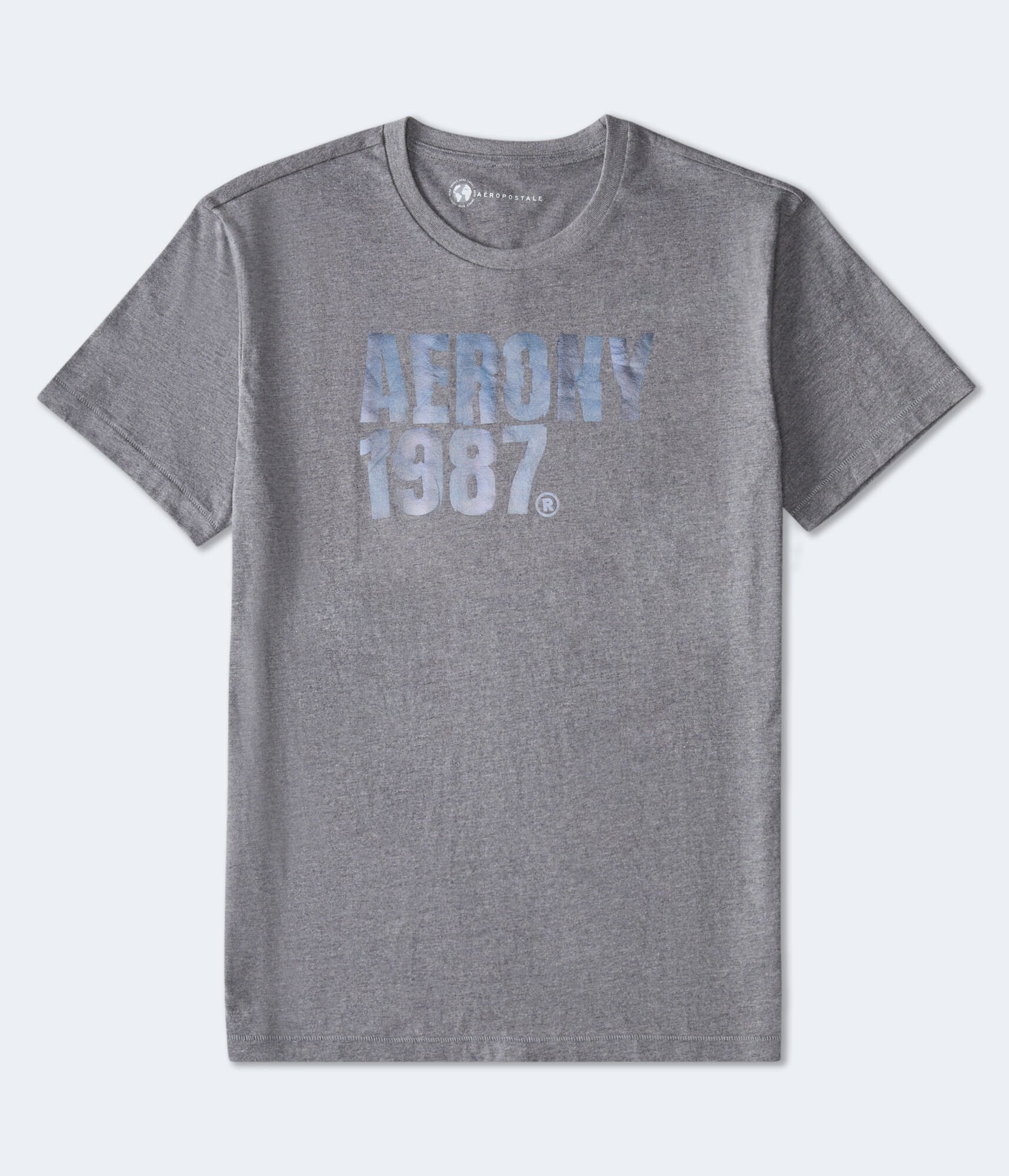

Футболка с графическим рисунком Aeropostale Ny 1987, цвет medium gray