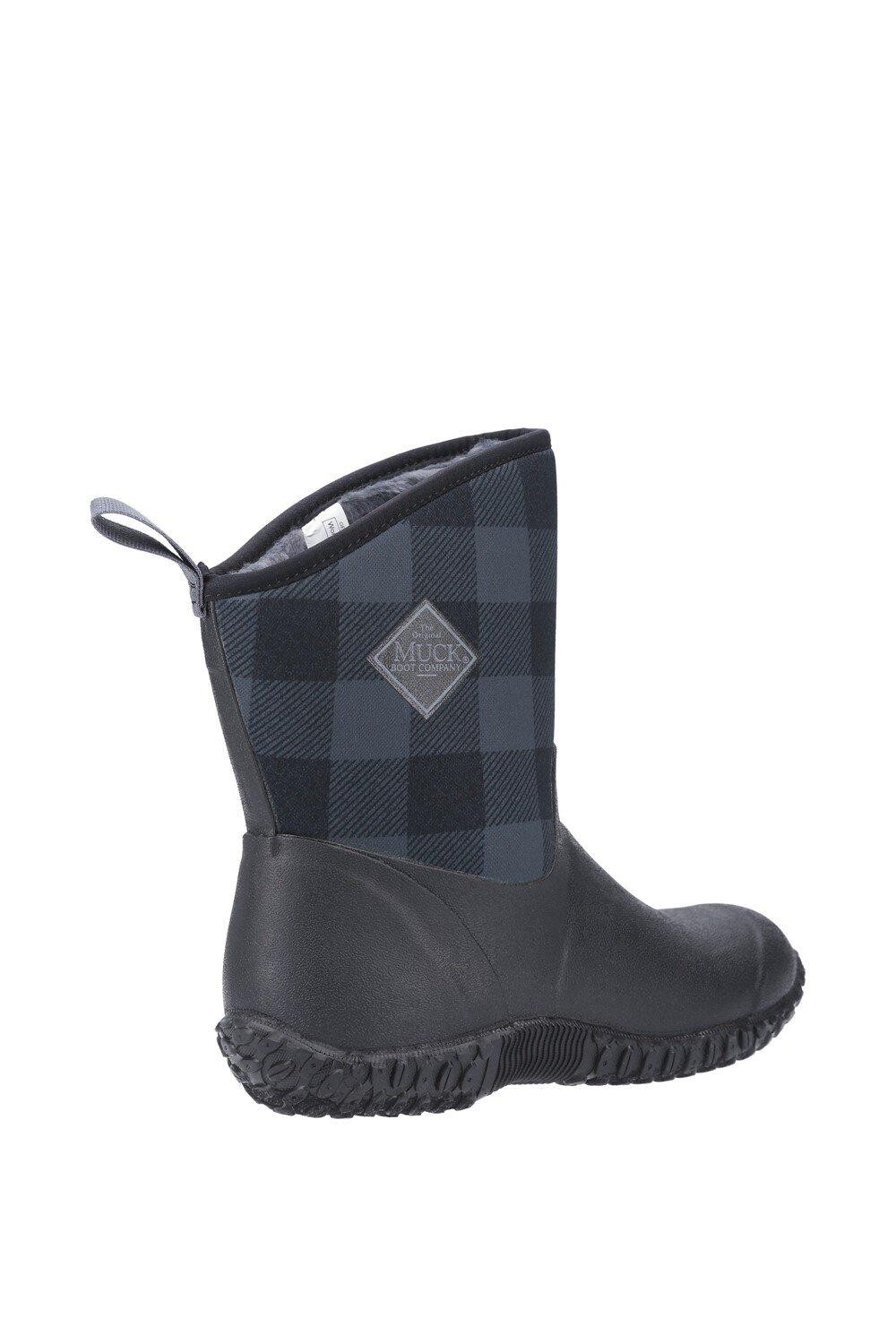 Женские резиновые сапоги Muck Boots Muckster II Mid короткие с логотипом, черный — фото 2