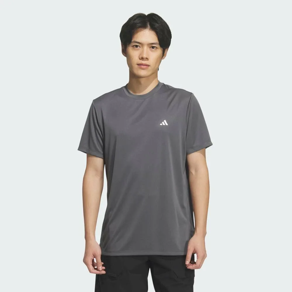 Футболка с круглым вырезом и коротким рукавом Adidas, gray