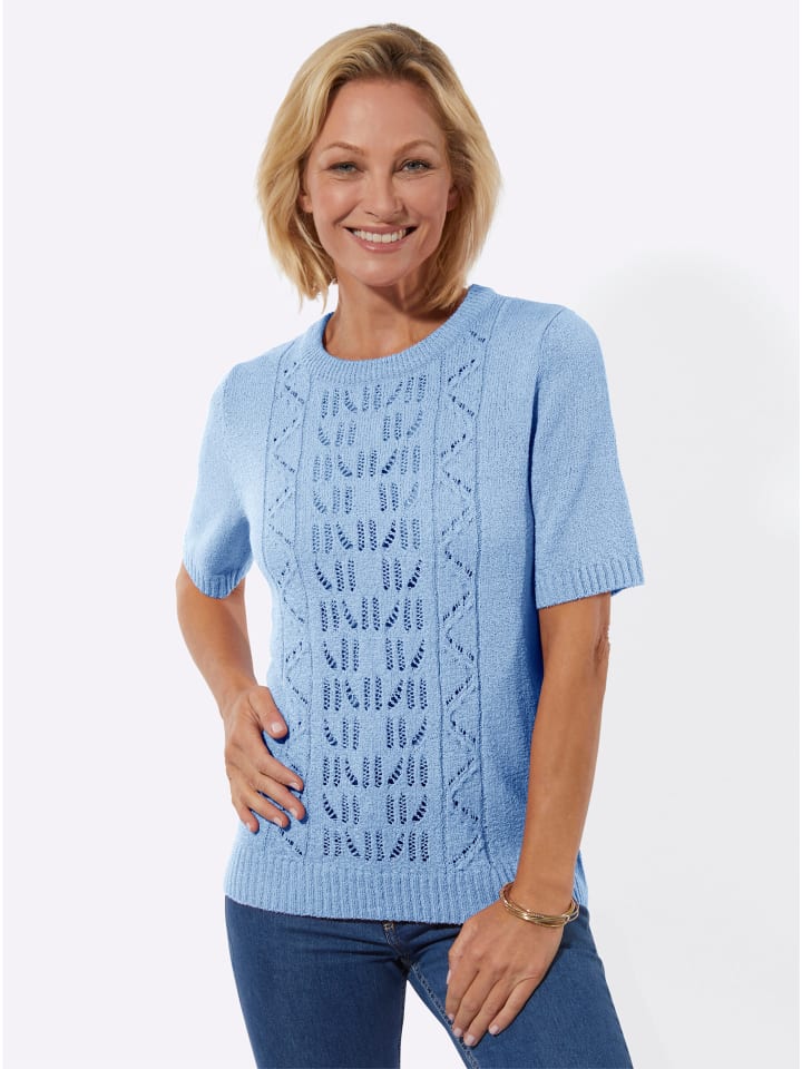 

Ажурный свитер небесно-голубого цвета WITT WEIDEN