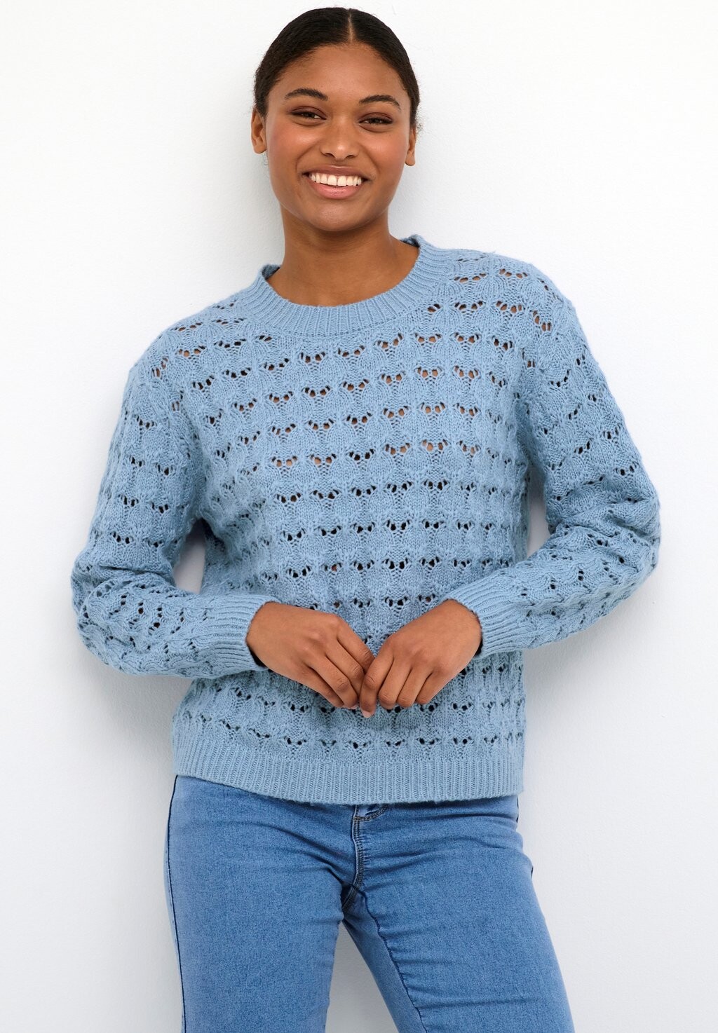 

Свитер Elena Kaffe, цвет faded denim