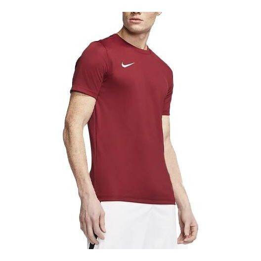 

Футболка men's dri-fit logo printing round neck pullover short sleeve us edition wine red t-shirt Nike, мультиколор