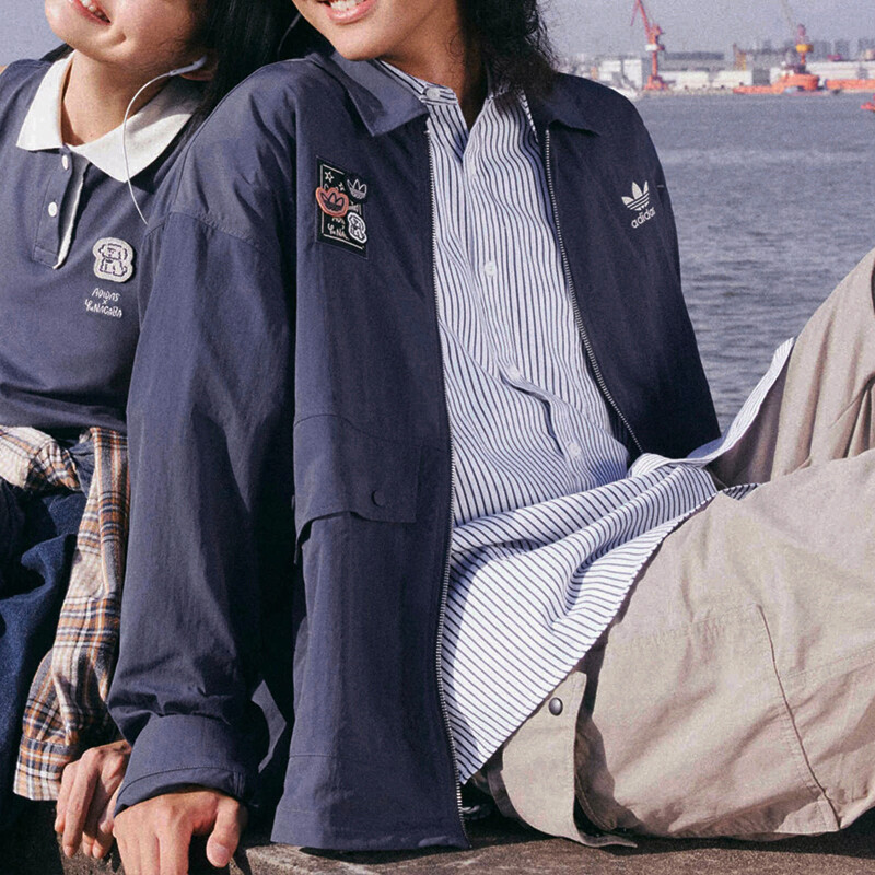 NAGABA SPORTSWEAR Куртка мужская темно-синяя Adidas Originals, темно-синий — фото 4