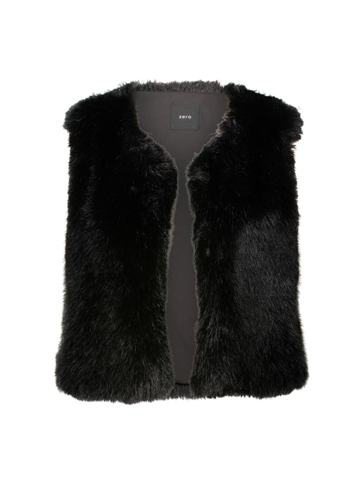 

Zero Жилет из искусственного меха «Черная красавица»