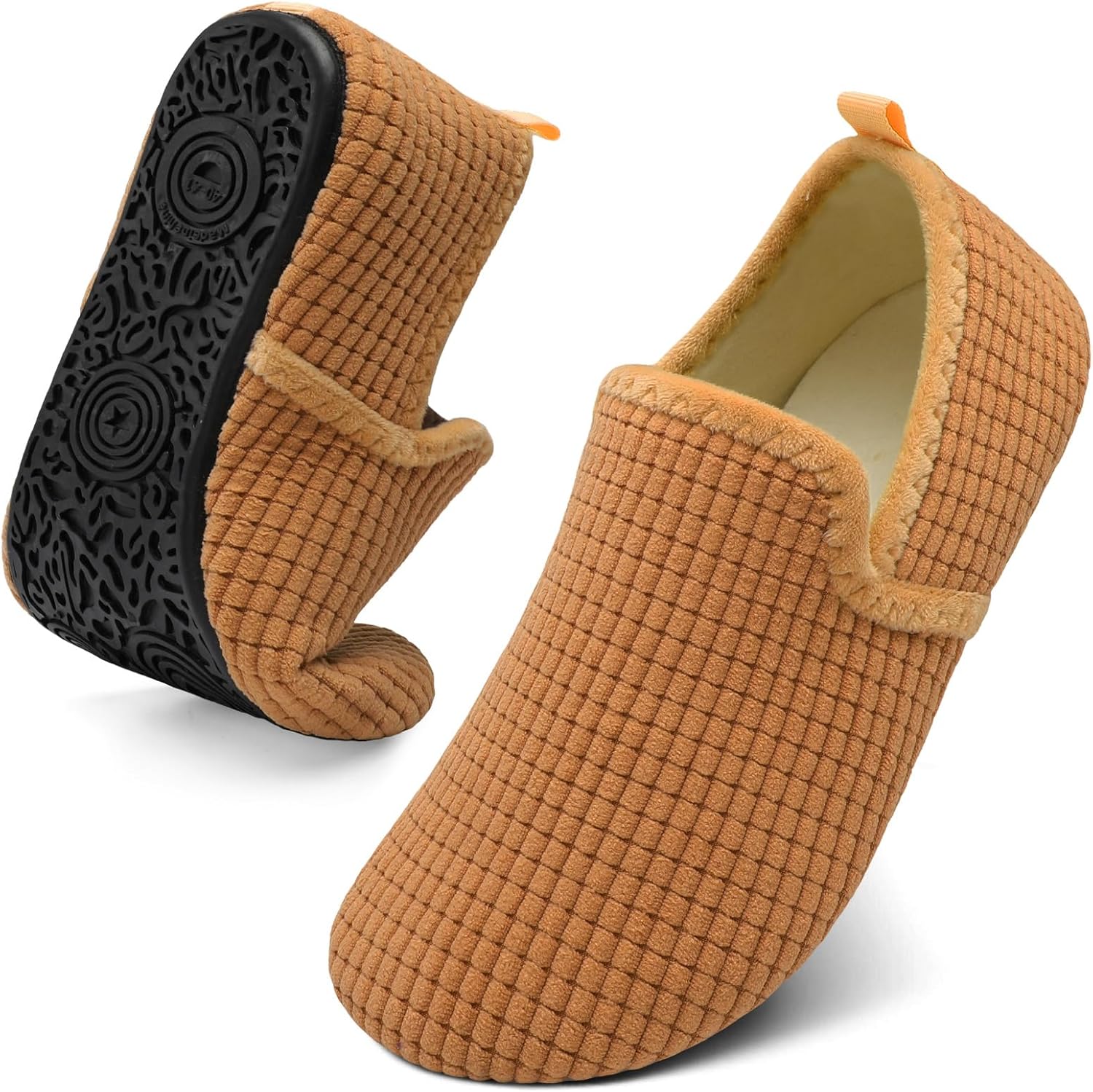 

Тапочки Spesoul для женщин и мужчин с меховой подкладкой, для дома, с мягкой резиновой подошвой, носки-тапочки, удобно надевать, для спальни, дома, офиса, путешествий и йоги, Ty2 Brown