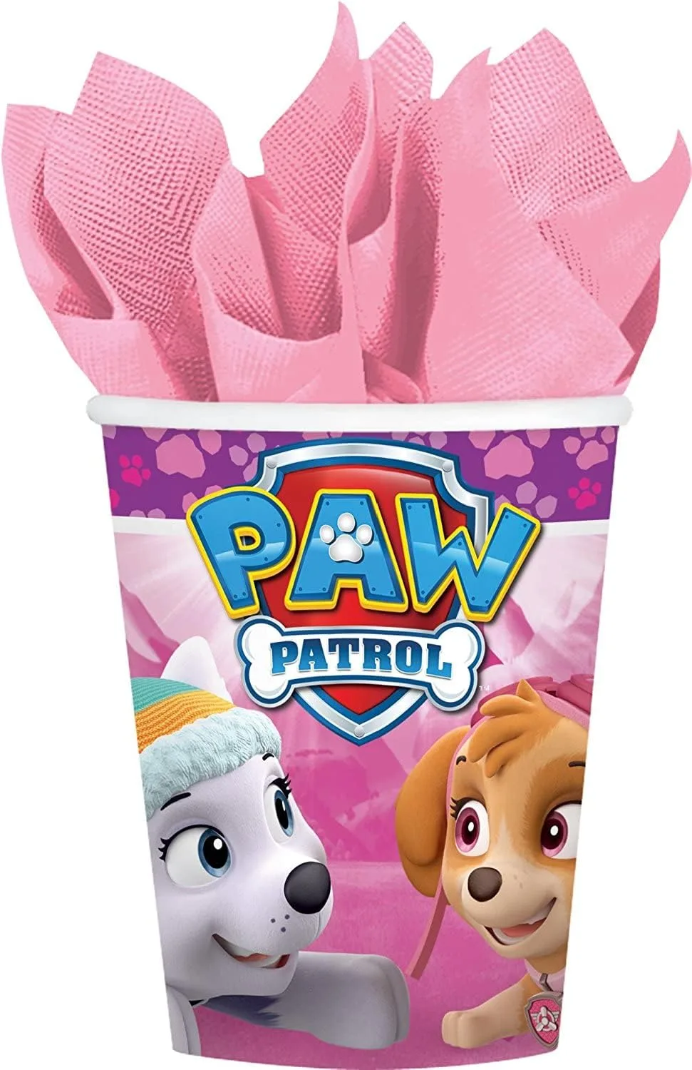 Набор для вечеринки Paw Patrol Pink на 16 детей (16 тарелок, 16 стаканов, 20 салфеток) — фото 3