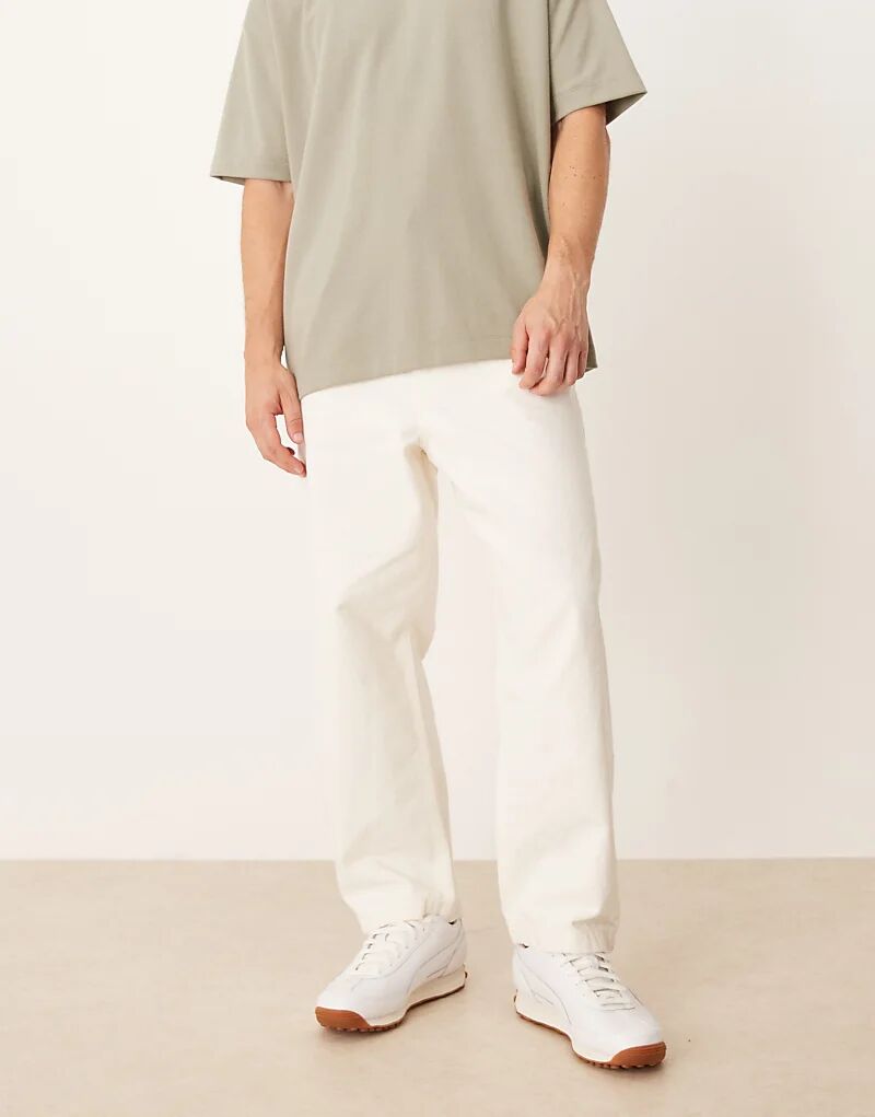 

Джинсы прямого кроя ASOS DESIGN цвета экрю