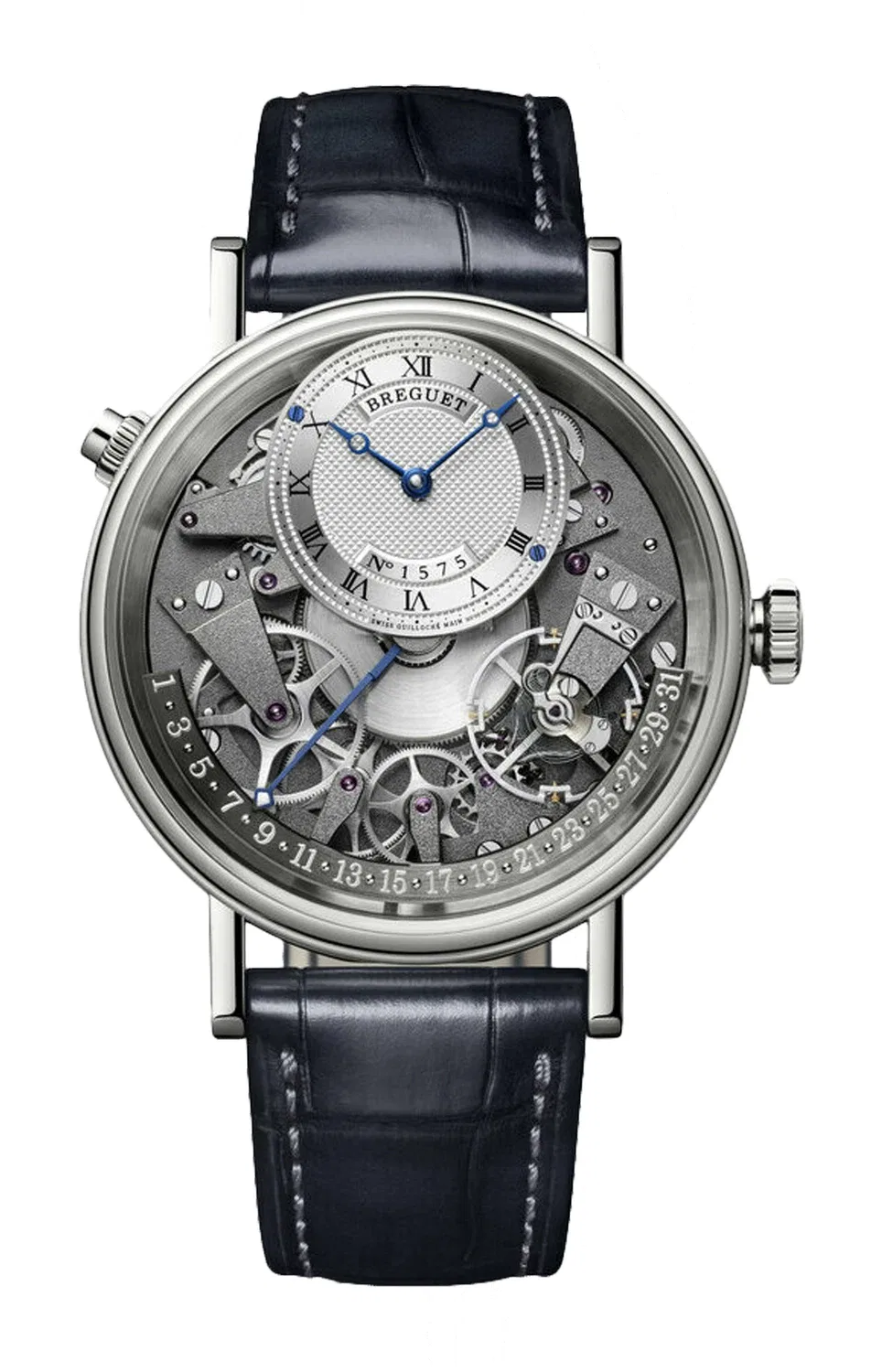 Традиция Ретроградный Календарь 7597 Однотонный Регале - 7597BB/G1/9WU BREGUET, черный