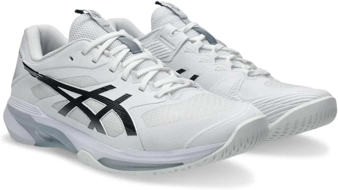 Кроссовки теннисные ASICS Solution Speed FF 4, White/Black — фото 2