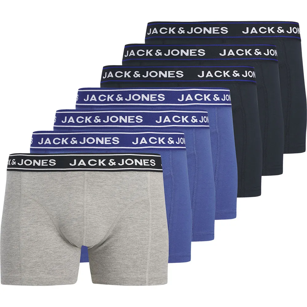 

Боксеры Jack & Jones Danny Solid Trunks, 7 штук, мультиколор