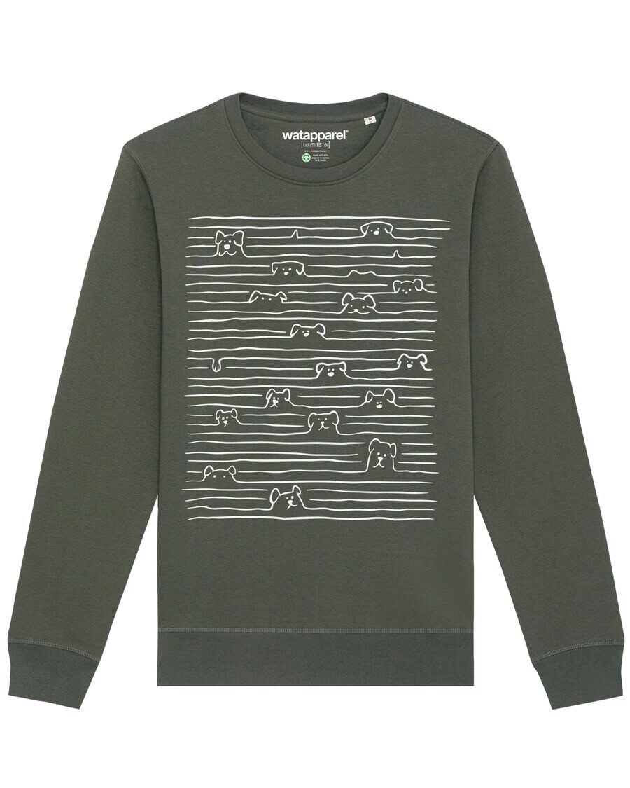

Свитер Watapparel Sweatshirt Doodle Dogs, хаки