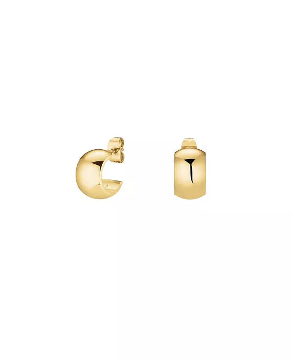 

Широкие кольца из нержавеющей стали, покрытой 14-каратным желтым золотом Rosefield, gold