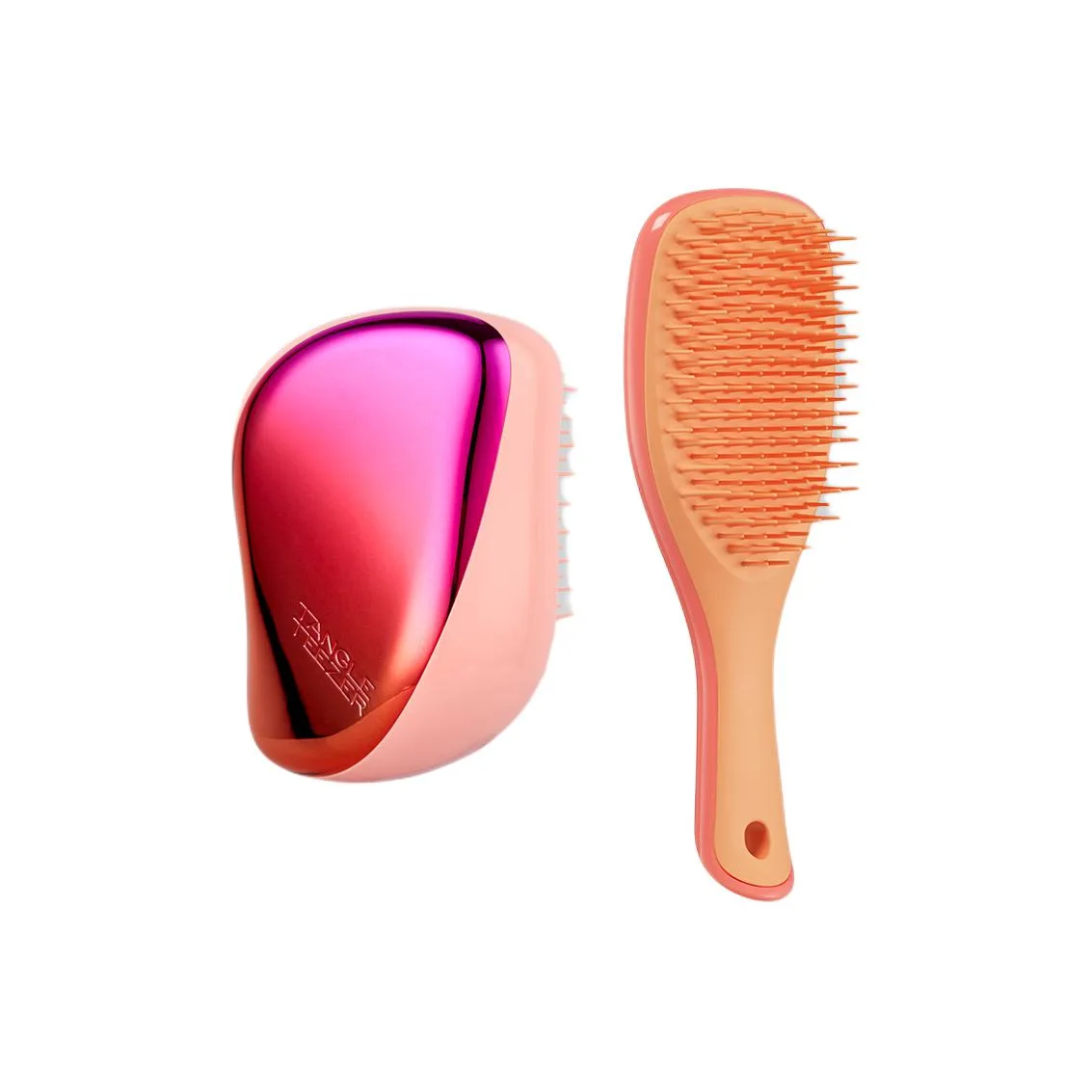 Портативная комбинированная расческа для придания объема Tangle Teezer, Strawberry Kiss+Mini Agile (Orange Blossom Pink)