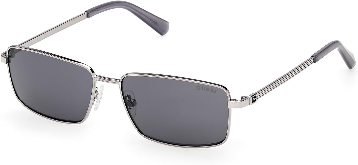 

GUESS Ezra узкие прямоугольные солнцезащитные очки, Gun